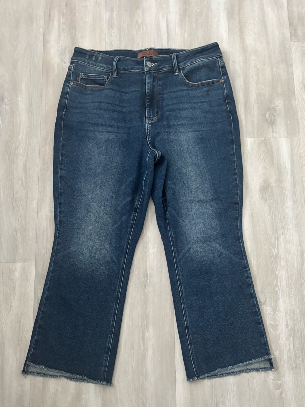 Judy Blue Dark Blue Kick Flare Jeans 18W